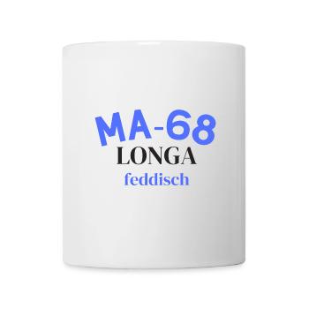 Mannheim 68 Longa feddisch - Tasse - Weiß - Vorne
