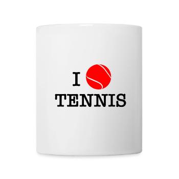 I love tennis - Mug - white - Front