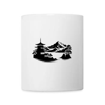 Japanese House Asian Landscape Design - Mug - white - Front