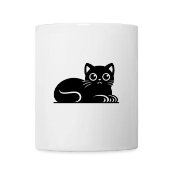 Little fat cat Drawing - Mug - white - Front