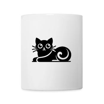 Abstract Cat Drawing - Mug - white - Front