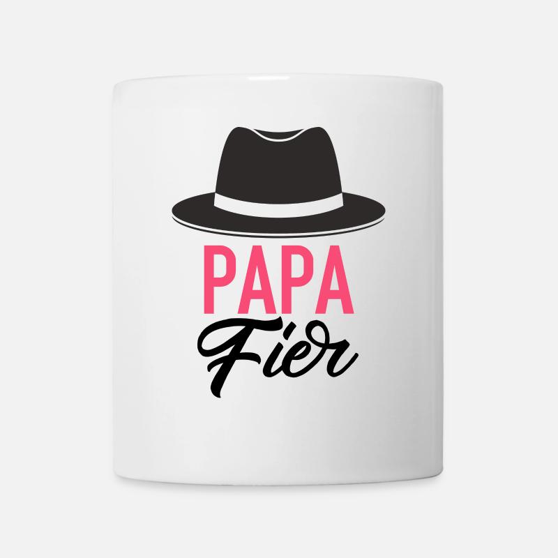 Papa fier - Mug blanc - blanc