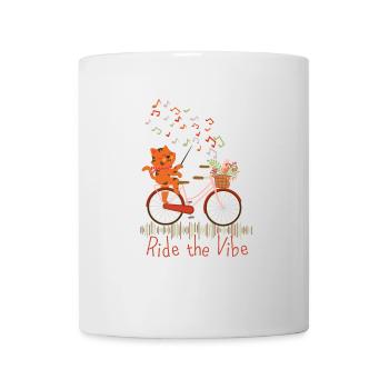 Ride the Vibe with Cat - Mug blanc - blanc - Devant