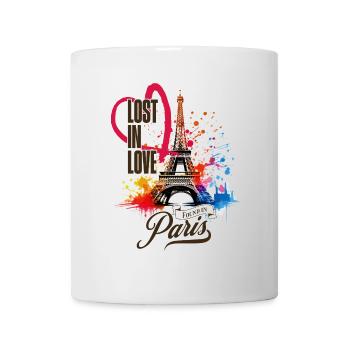 Paris Eiffelturm Frankreich Stadt Skyline Kunst - Tasse - Weiß - Vorne
