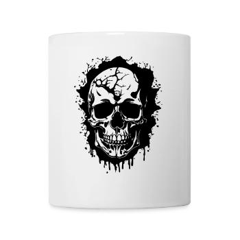 Dark Skull with Spots - Mug - white - Front