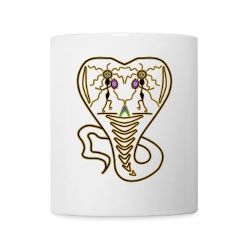Schlangentanz Schamane - Tasse - Weiß - Vorne