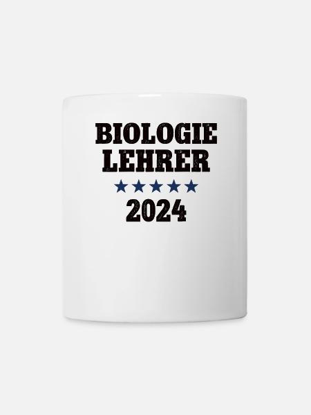 Biologielehrer 2024 Beruf Studium Lehramt Biologie - Tasse - Weiß