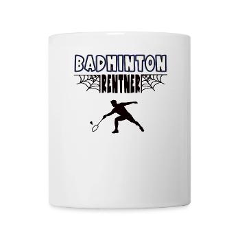 Badminton Rentner Badmintoner Rente Ruhestand - Tasse - Weiß - Vorne