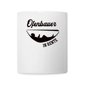Ofenbauer in Rente Rentenbeginn Heizungsbau Chef - Tasse - Weiß - Vorne