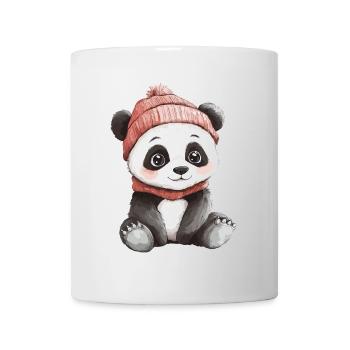 Panda mignon mignon bébé enfants animal ours dessin animé - Mug blanc - blanc - Devant
