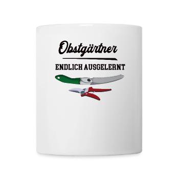 Obstgärtner Ausbildung Bestanden Azubi Obstanbau - Tasse - Weiß - Vorne