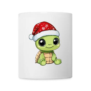Turtle Christmas Cute Cute Christmassy - Mug - white - Front