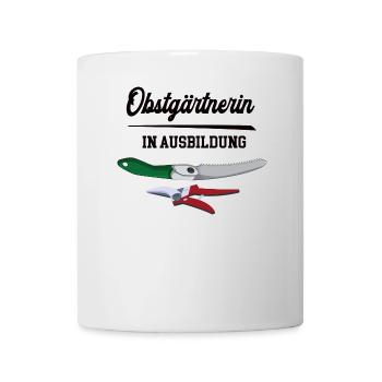 Obstgärtnerin in Ausbildung Obstgärtnerausbildung - Tasse - Weiß - Vorne