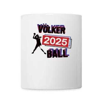 Völkerball Spielerin Team Turnier Mannschaft 2025 - Tasse - Weiß - Vorne