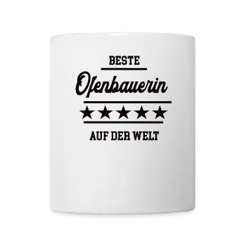 Ofenbauerin Meisterin Chefin Ofenbauer Frauen - Tasse - Weiß - Vorne