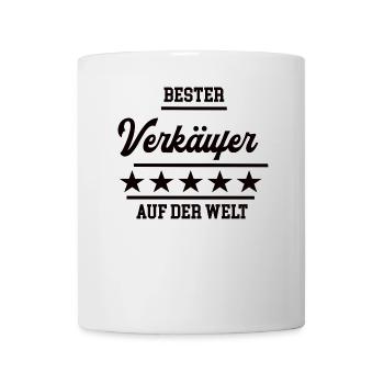 Verkäufer Bester Händler Einzelhandel Verkauf - Tasse - Weiß - Vorne