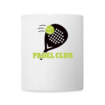 Padel Club Padelspieler Tennis Verein Spieler - Tasse - Weiß - Vorne