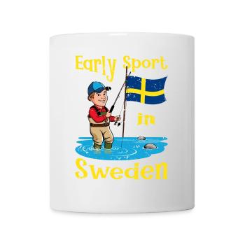 Early morning exercise in Sweden - Mug - white - Front