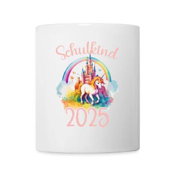 School Child 2025 Unicorn Enrollment School Student - Mug - white - Front