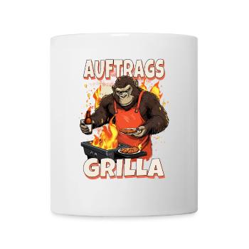 Grilling Grilla Griller Gorilla BBQ Saying Funny - Mug - white - Front