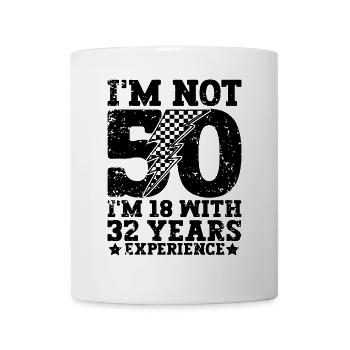 50. Geburtstag - Tasse - Weiß - Vorne