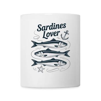Love Sardines Fish Sea - Mug - white - Front