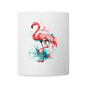 Flamingo Bird Exotic Summer Splash Pink Pink - Mug - white - Front