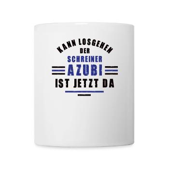 Azubi Schreiner Lehre Ausbildung Schreinerei - Tasse - Weiß - Vorne