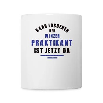 Praktikant Winzer Praktikum Winzerei Danke Weingut - Tasse - Weiß - Vorne