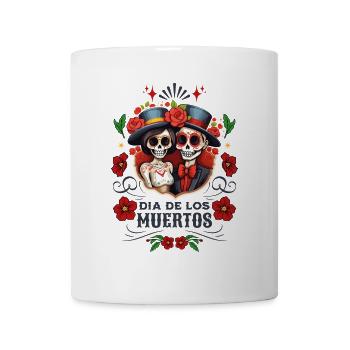 Dia De Los Muertos Skull Skull Man Woman - Mug - white - Front