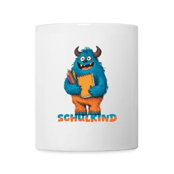 Schulkind Monster Schulstart - Tasse - Weiß - Vorne