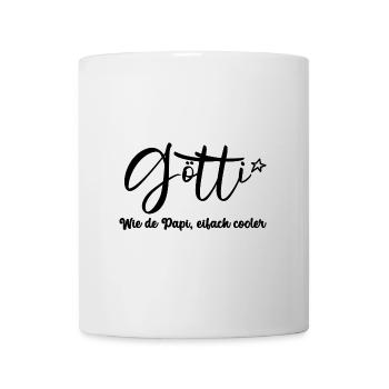 Götti wie de Papi eifach cooler Onkel Schweiz - Tasse - Weiß - Vorne