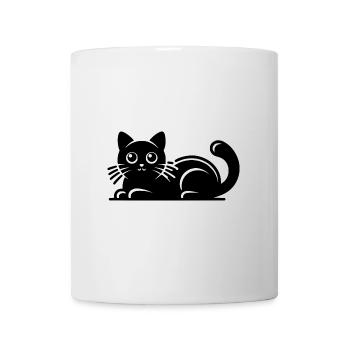 Cute Cat Drawing - Mug - white - Front