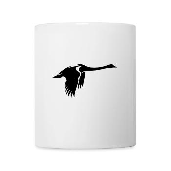Cygne volant élégant - Mug blanc - blanc - Devant