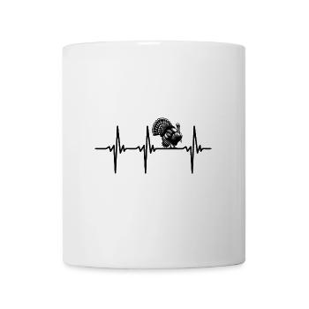 Battement de cœur pour l’oiseau de dinde - Mug blanc - blanc - Devant