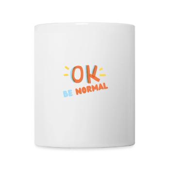 It's ok to be normal (blanc) - Mug blanc - blanc - Devant