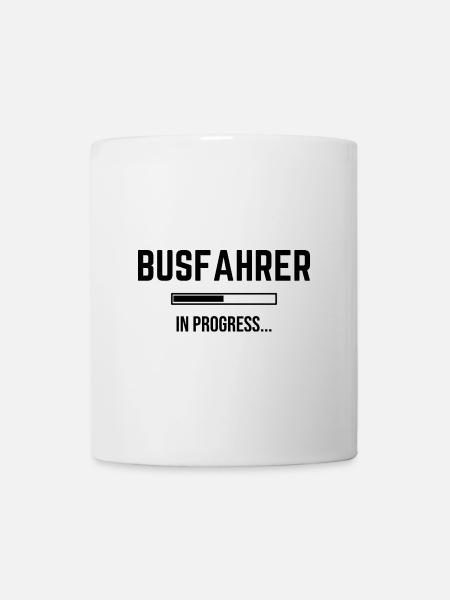 Busfahrer In Progress - Tasse - Weiß