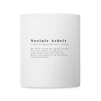 Soziale Arbeit - Definition - Tasse - Weiß - Vorne