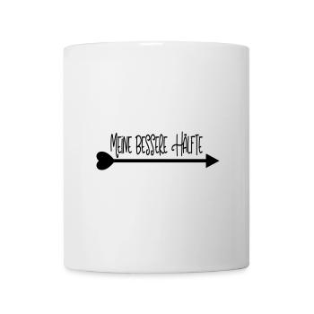 meine_bessere_haelfte_pfeil_rechts - Tasse - Weiß - Vorne
