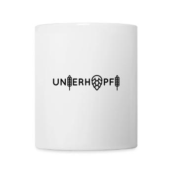 Unterhopft. Das Shirt für Bierliebhaber - Tasse - Weiß - Vorne