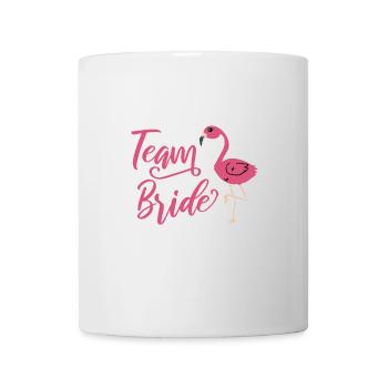 Junggesellinnenabschied Team Bride Flamingo - Tasse - Weiß - Vorne