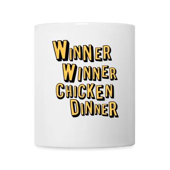 winner winner chicken dinner - Tasse - Weiß - Vorne