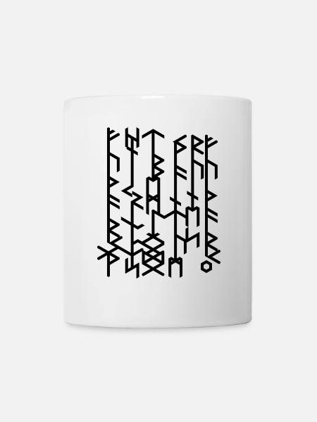 Runestone2020/Rune stone-Quantum Runes Futhark 0© - Mug - white