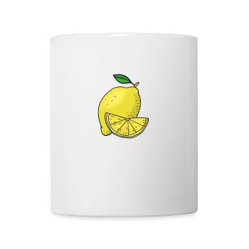 Lemon Hand gezeichnete Früchte Sommer - Tasse - Weiß - Vorne
