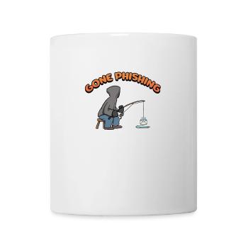 Gone Phishing Hacking Computer Hacker Gift - Mug blanc - blanc - Devant