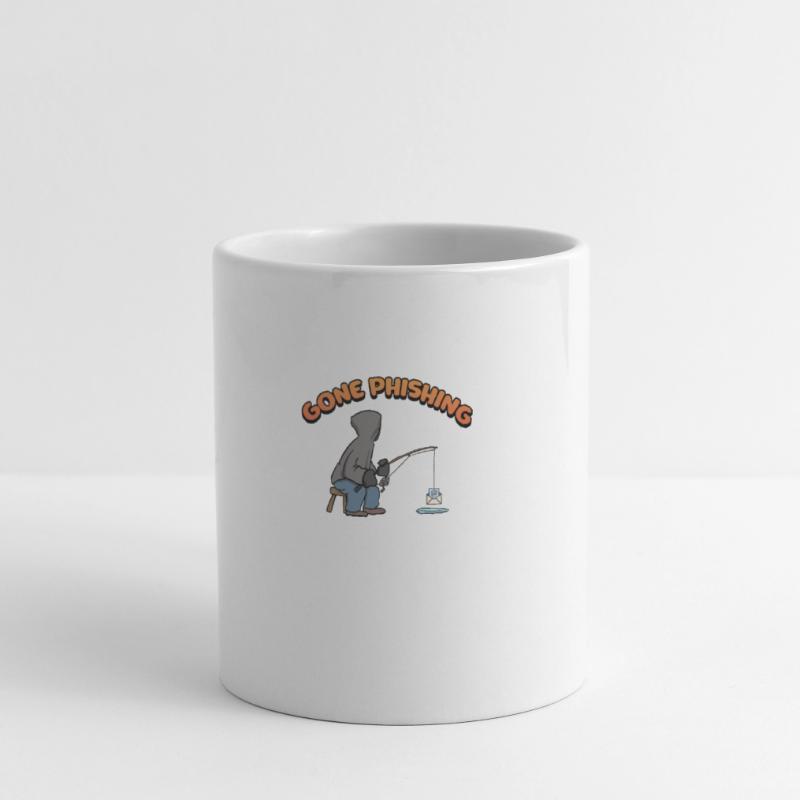 Gone Phishing Hacking Computer Hacker Gift Mug blanc