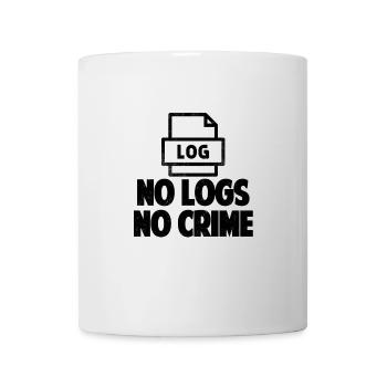 No Logs No Crime Hacking Pirater tshirt - Mug blanc - blanc - Devant