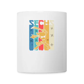 Ninja 6 Sechster Geburtstag 6 Jahre - Tasse - Weiß - Vorne