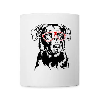 Funny BEAUCERON Glasses Dogs Dog Wilsigns - Mug - white - Front