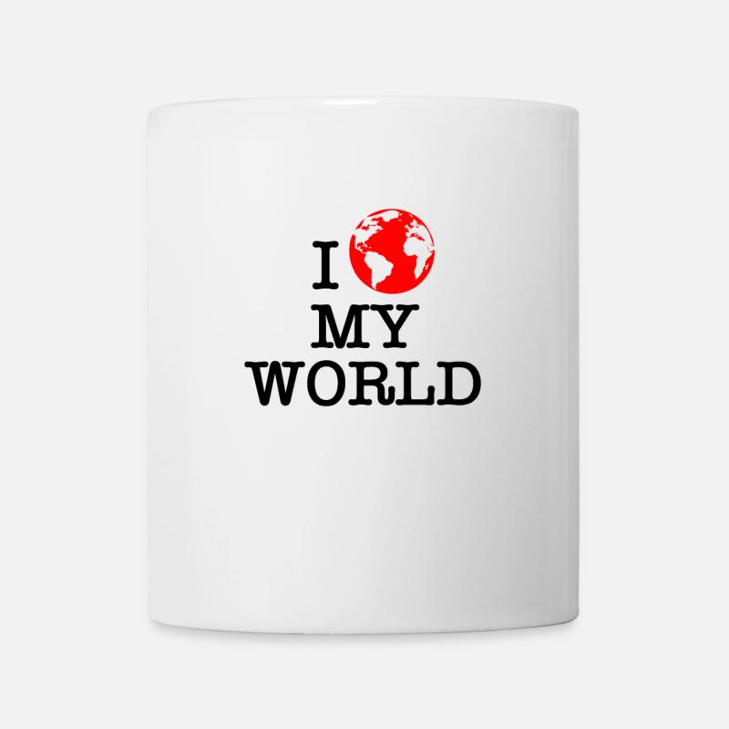 I love my world - Mug - white